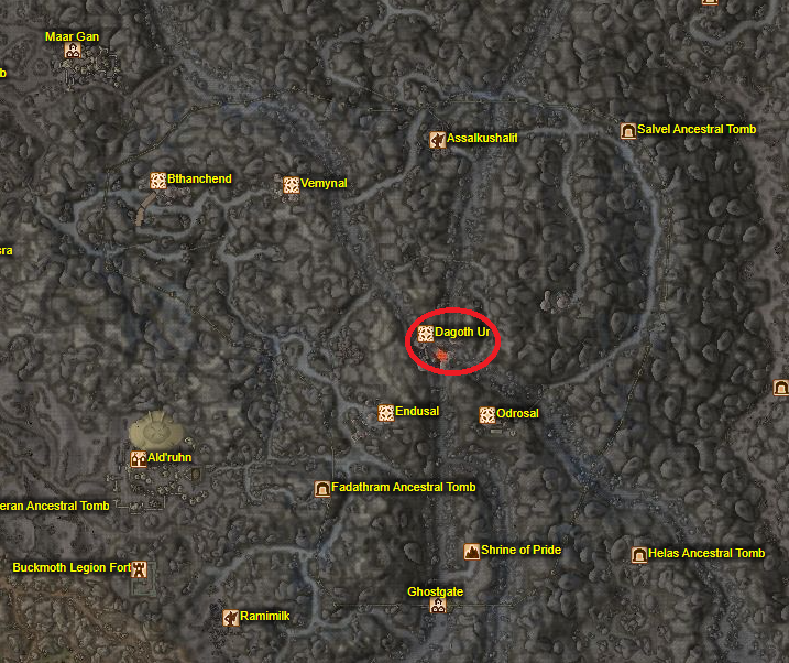 Dagoth Ur Map Location